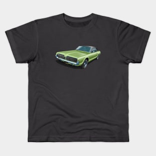 1967 Mercury Cougar in lime frost Kids T-Shirt